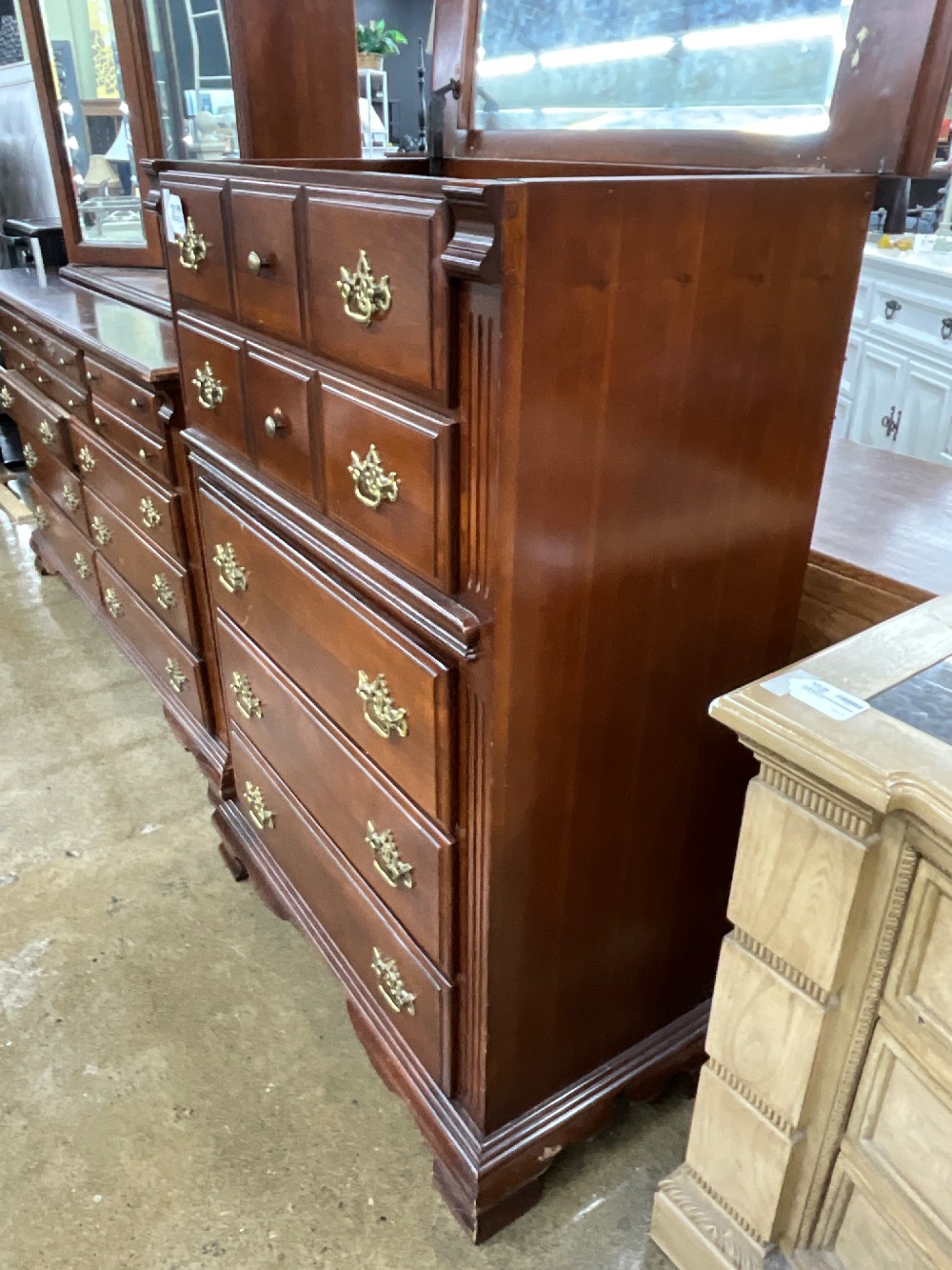 Michael Howard Chest Of Drawers w/ Jewelry Armoir