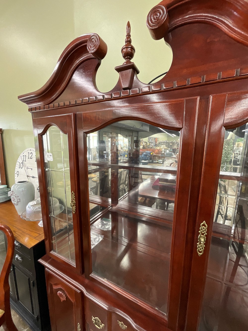 2 Pc Cherry Hutch