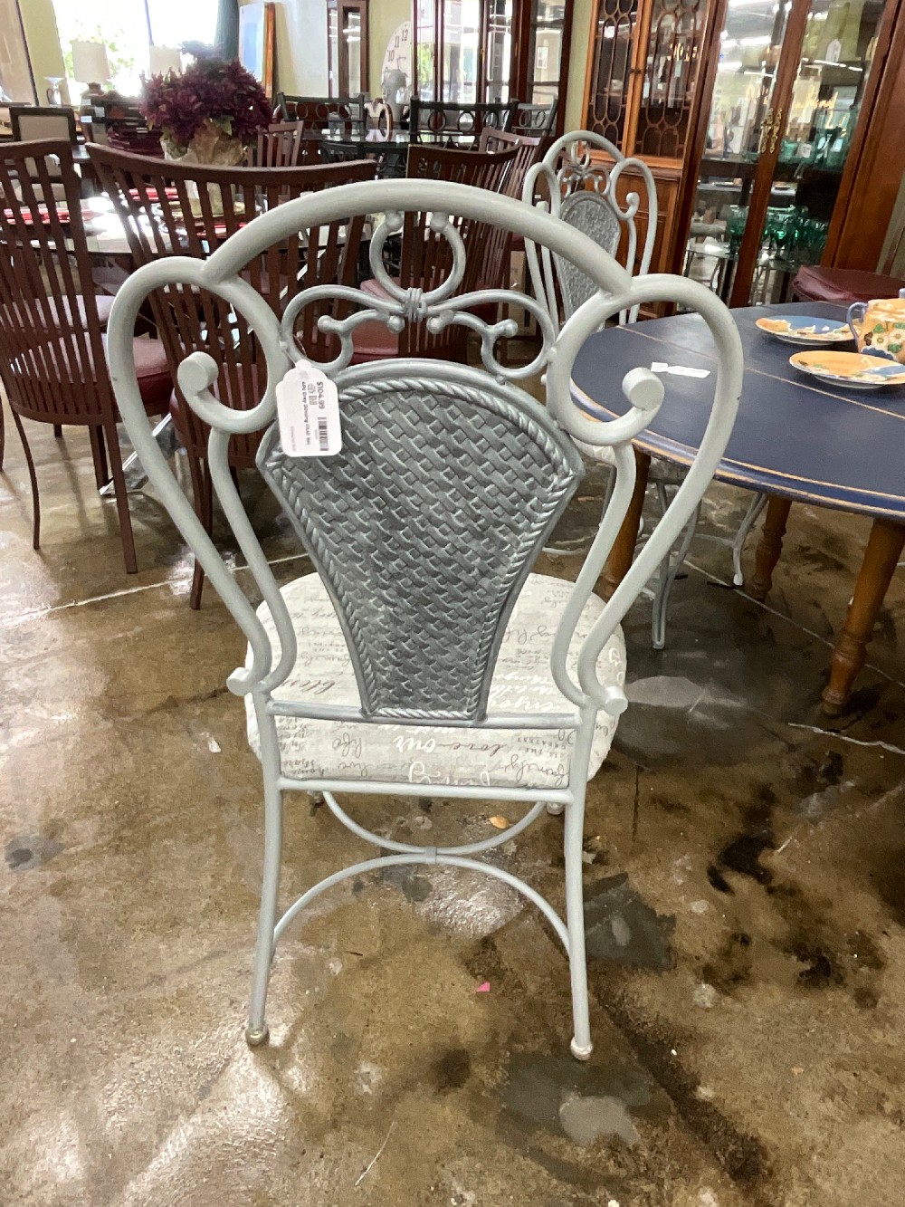 4Pc Grey Dinning Chair Set