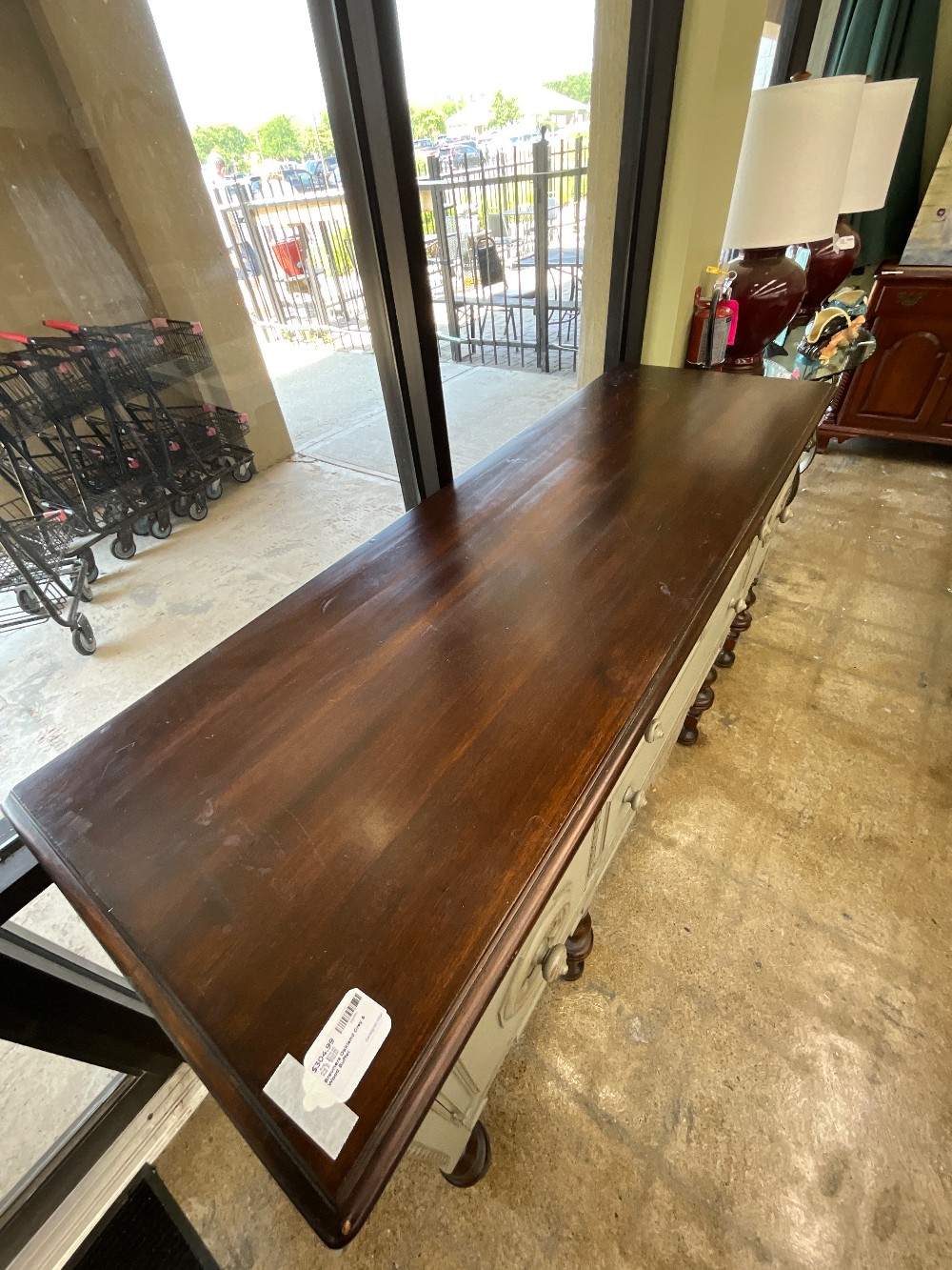 Breuners Oakland Grey & Wood Buffet