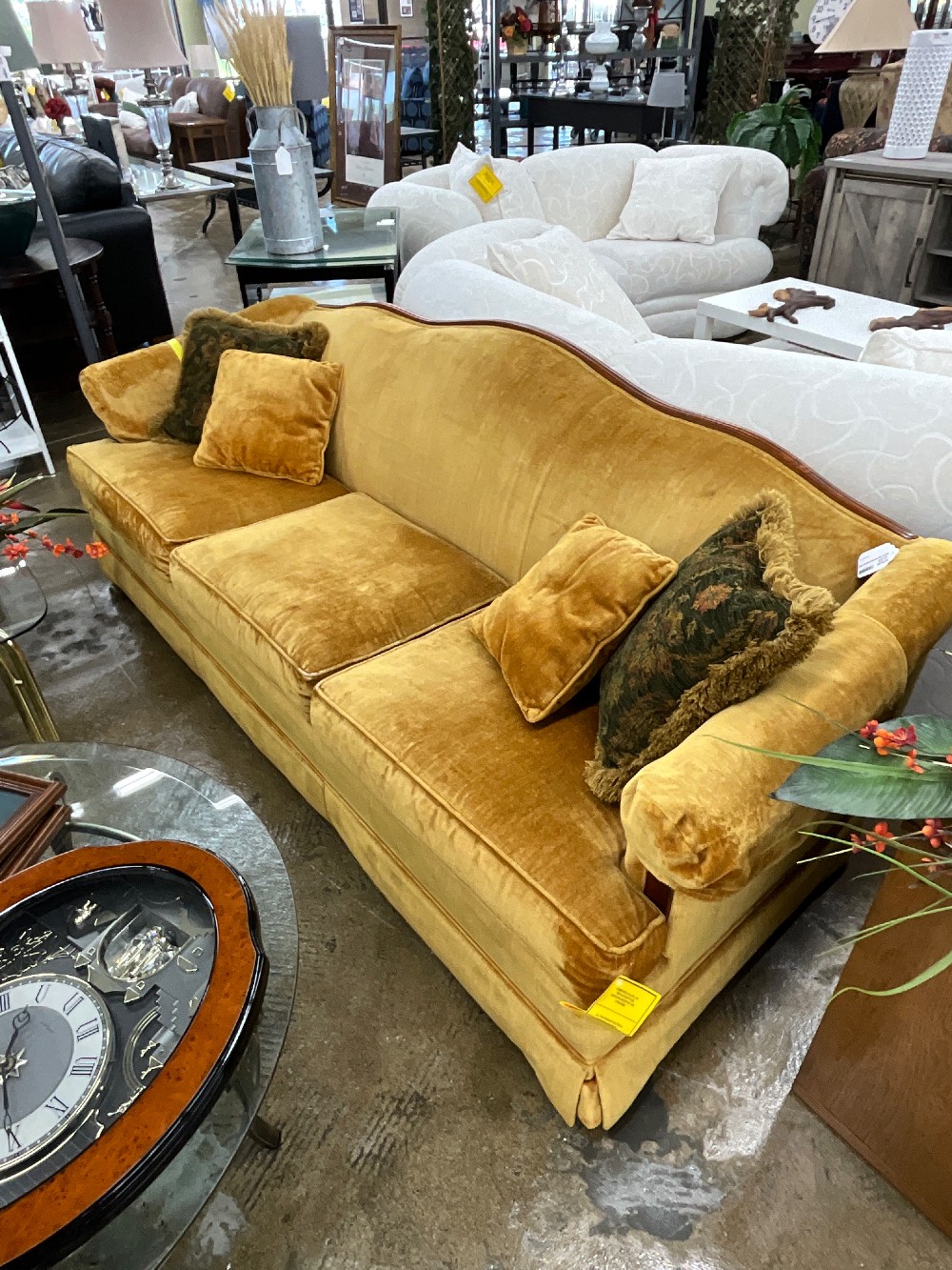 Berne Vtg Mustard Yellow Sofa