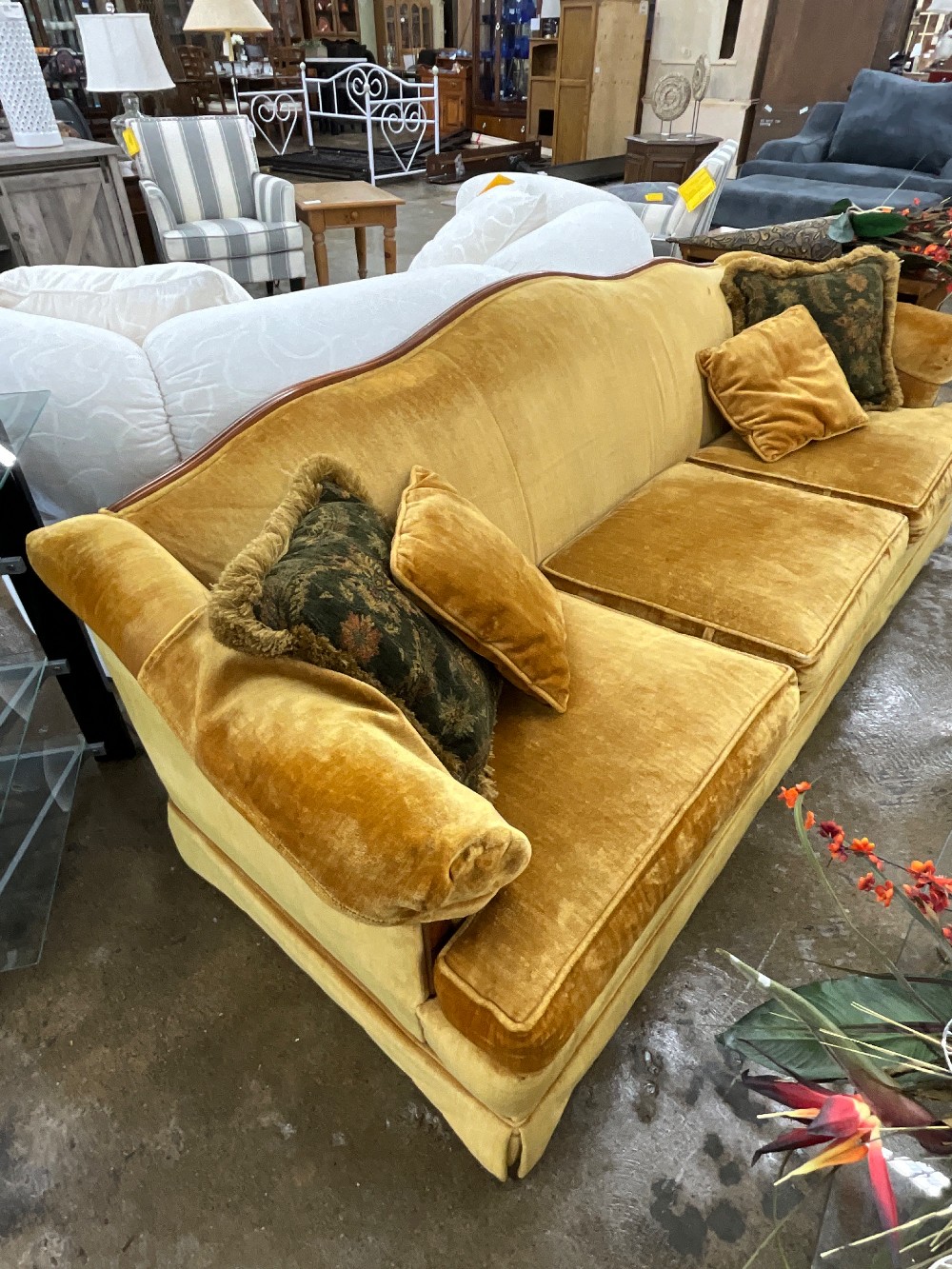Berne Vtg Mustard Yellow Sofa