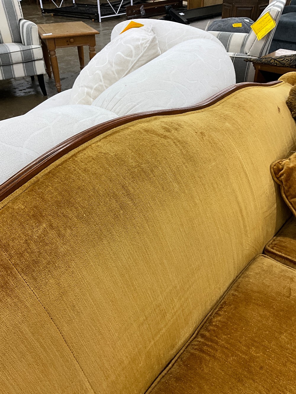 Berne Vtg Mustard Yellow Sofa