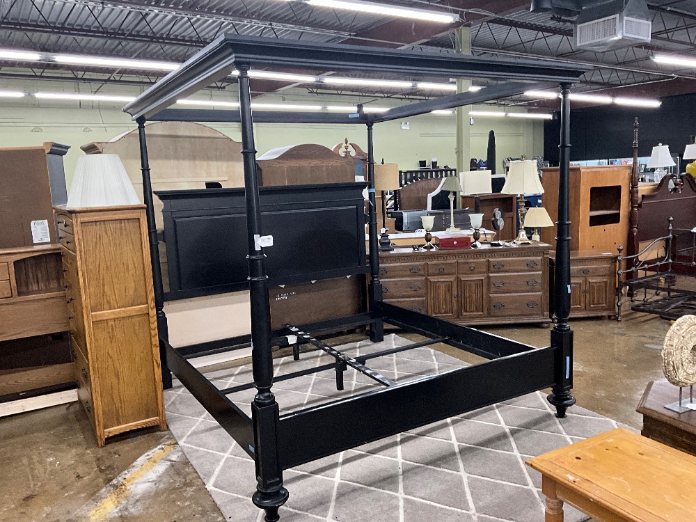 Black King Canopy Bed