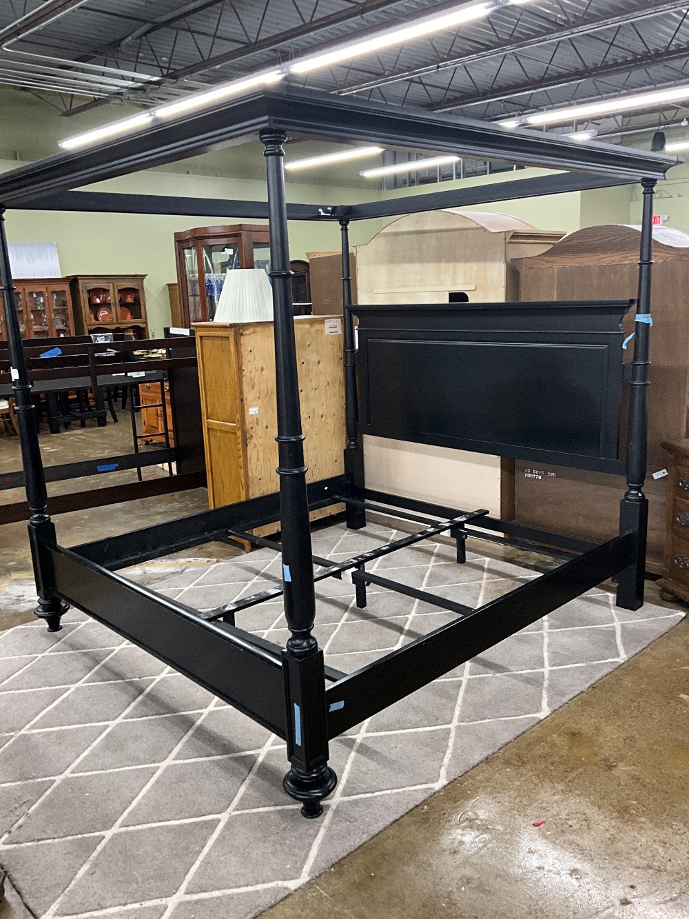 Black King Canopy Bed