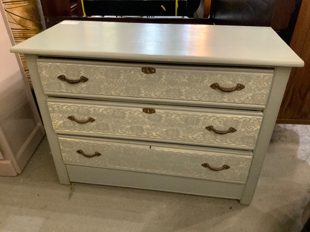 Teal Wood Dresser