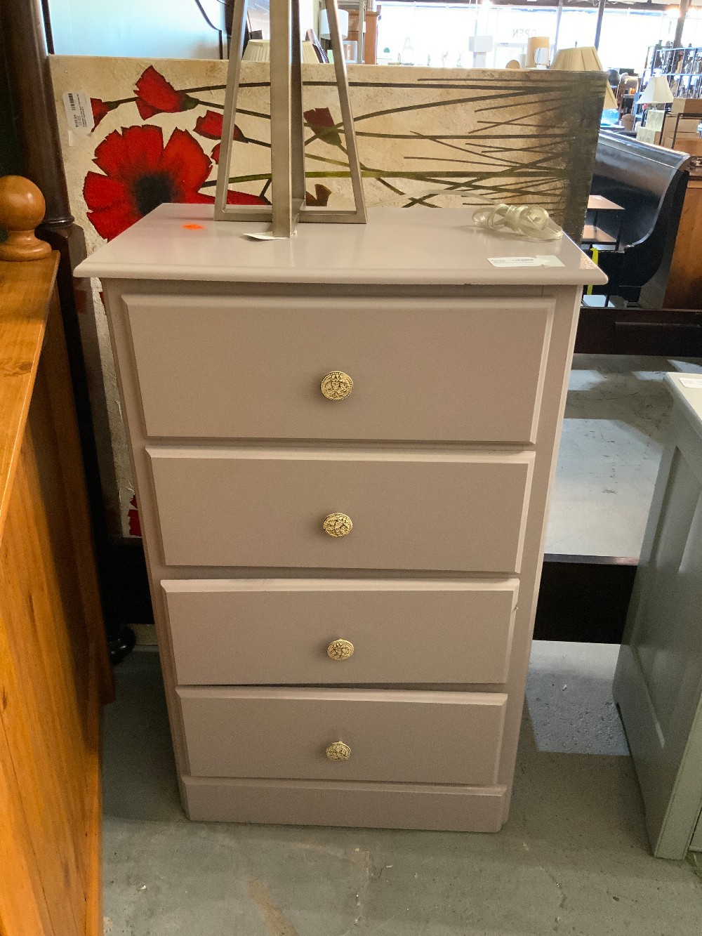 Wood Grey Chest of Drawers