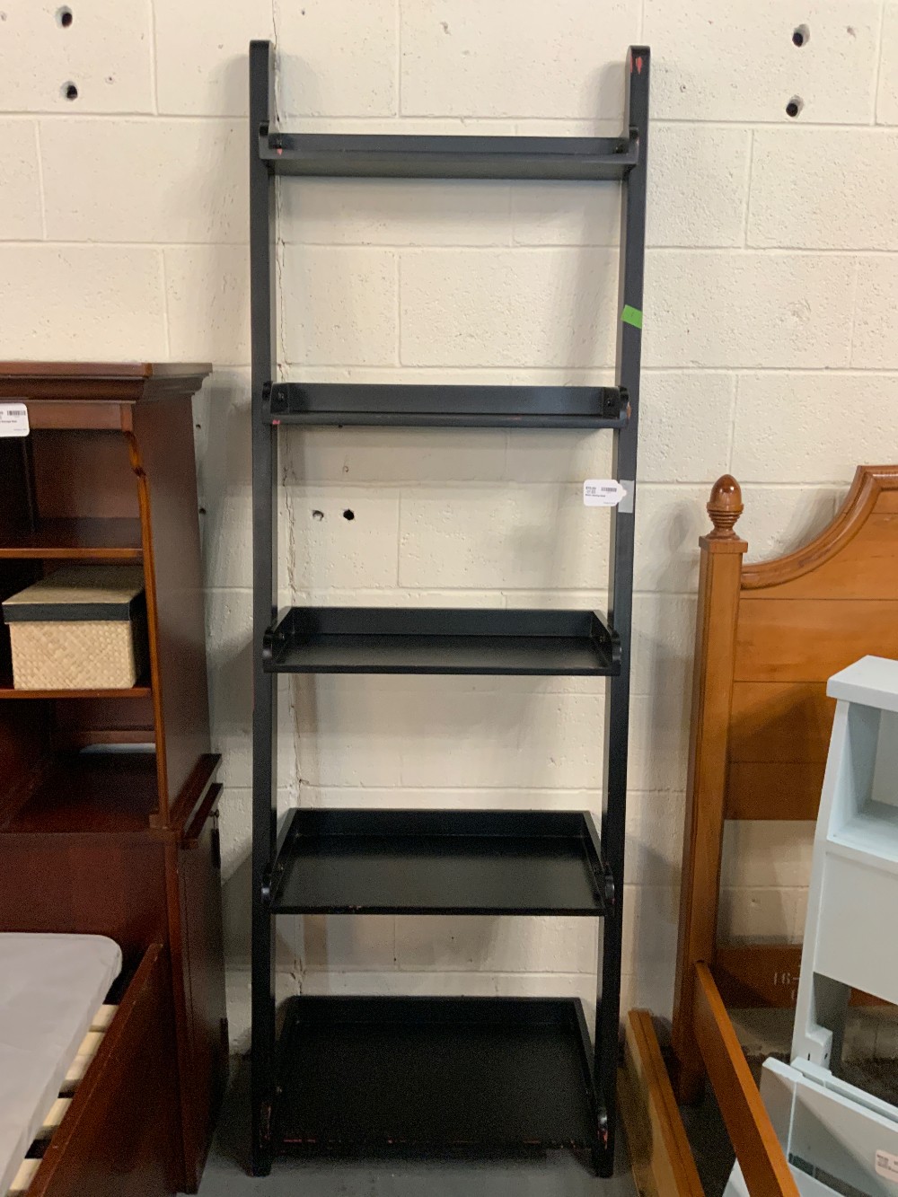 Black Leaning Shelf
