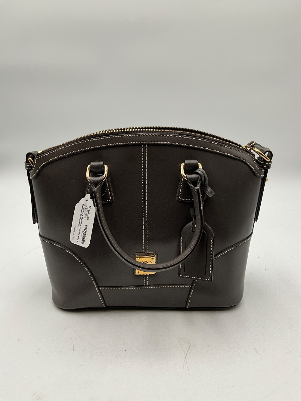 Dooney & Bourke Pebble Grey Satchel Crossbody