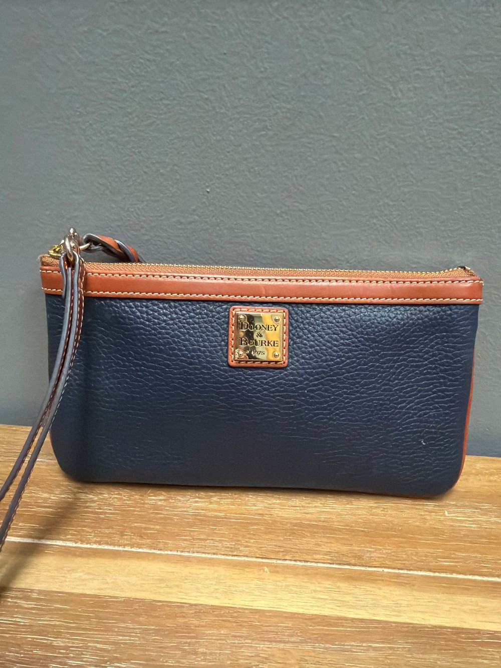 Dooney + Burke Blue Wristlet