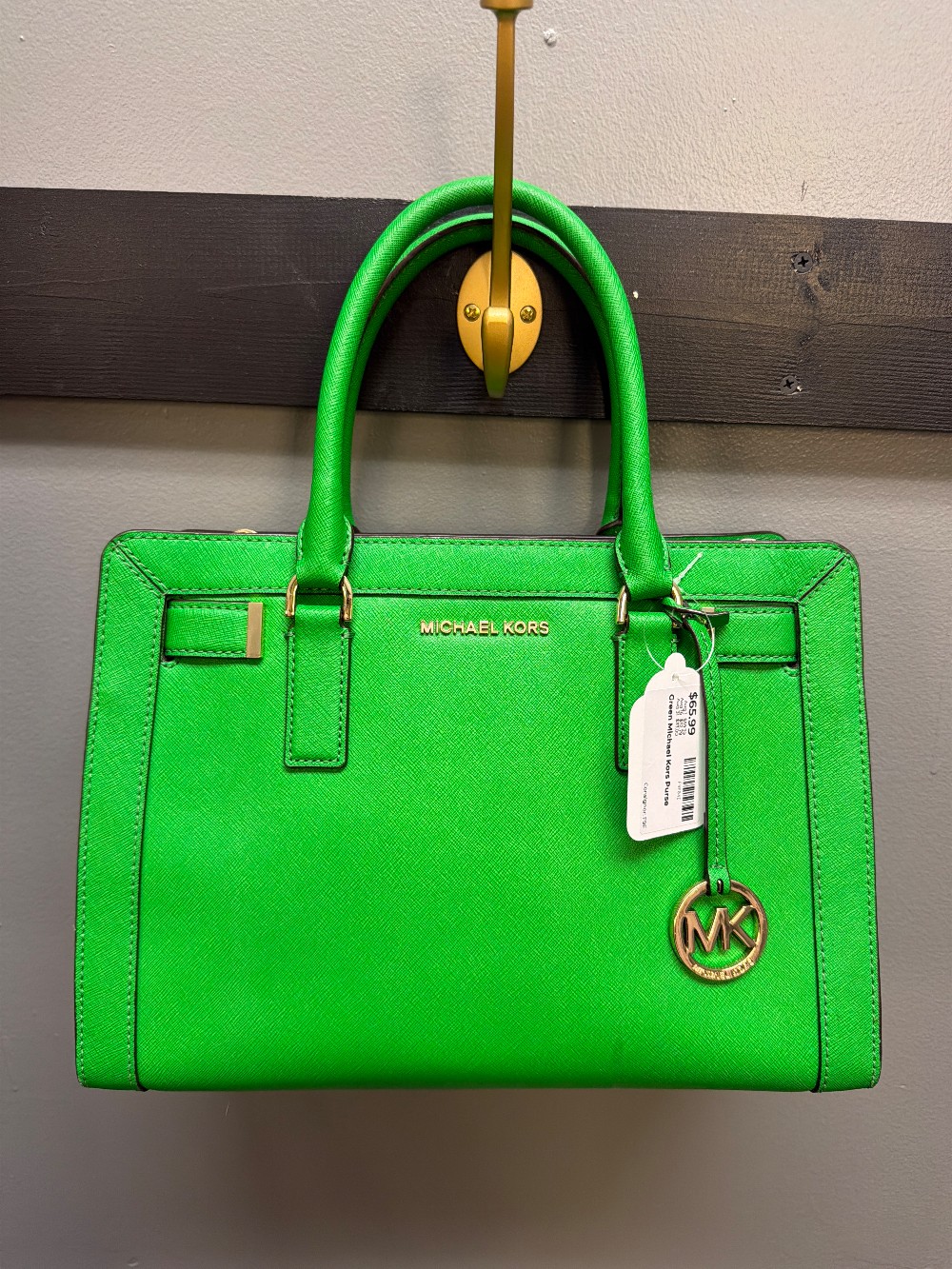 Green Michael Kors Purse