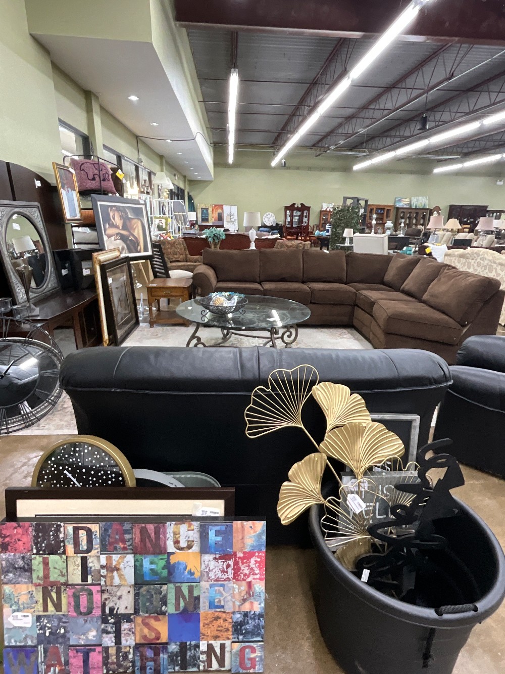 Black Leather Loveseat