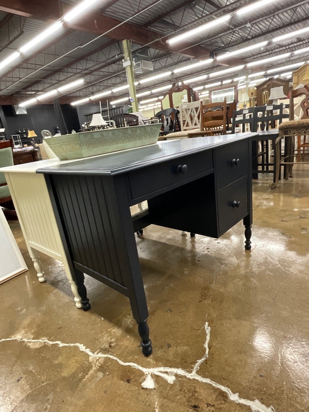 Williams Sonoma Navy Desk