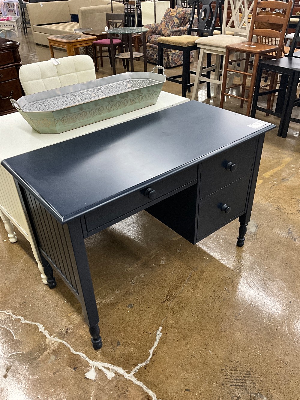 Williams Sonoma Navy Desk