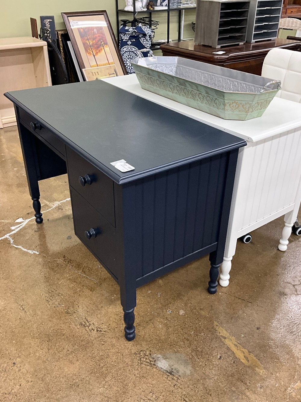 Williams Sonoma Navy Desk