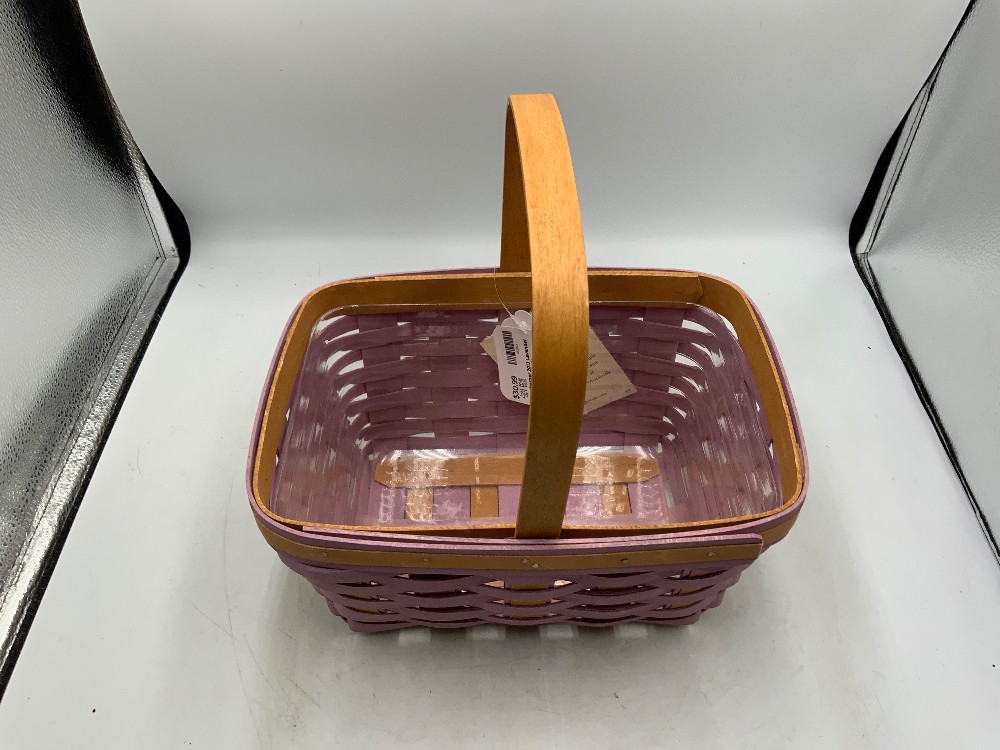 Longaberger 2013 Lavender Basket with Handle