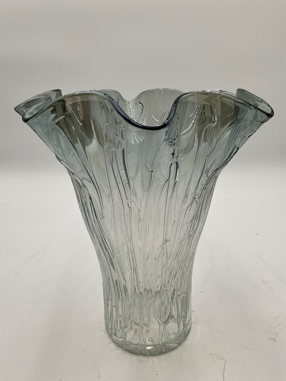 Murano Ribboned Smoke Vase
