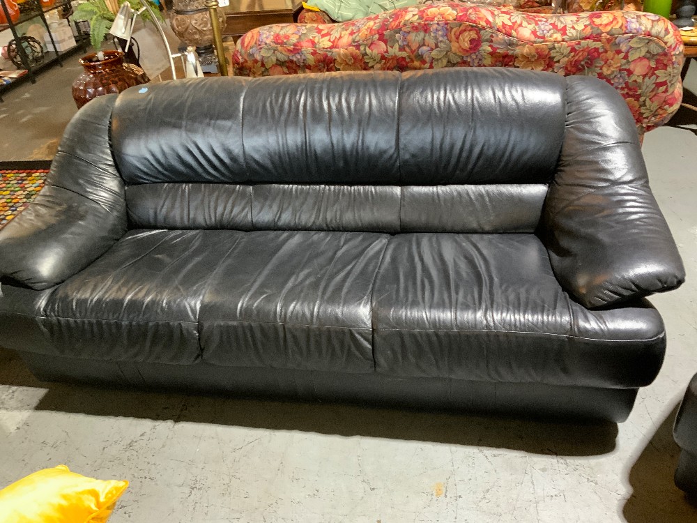 Black Leather Couch