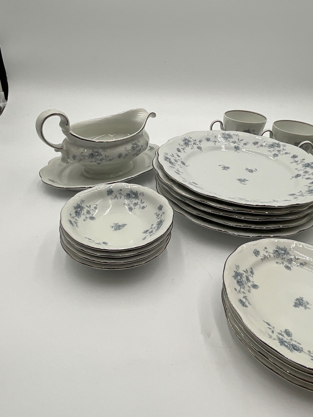 Johann Haviland 4 Place Setting With Extras and Gravy Boat