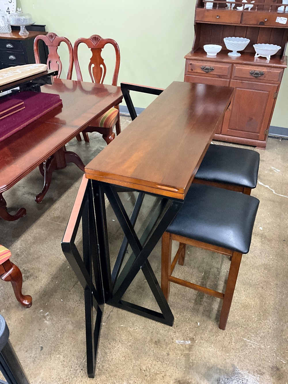 Folding Bar Table With 2 Stools
