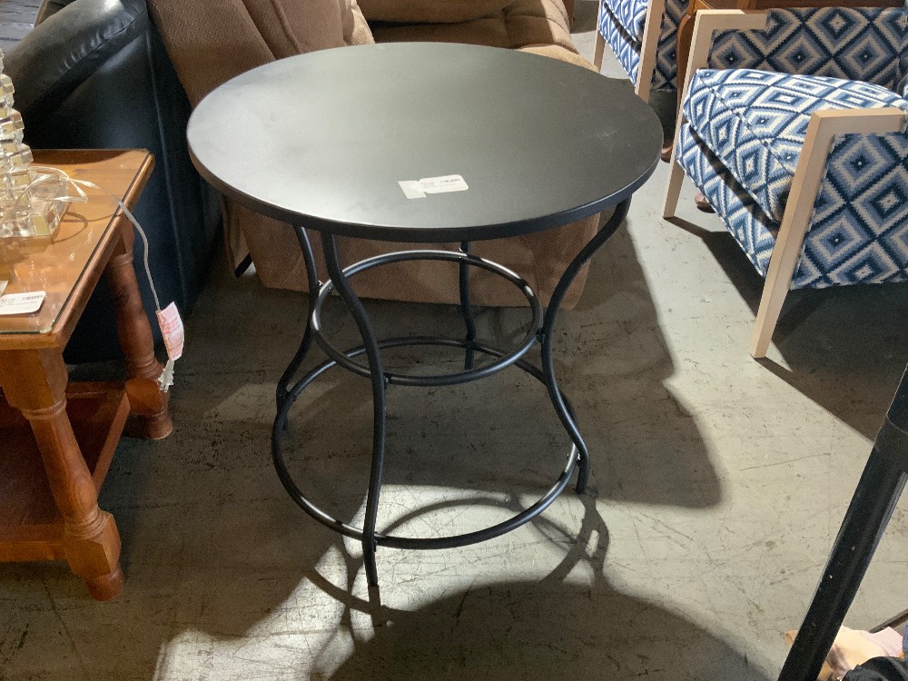 Black Metal Round Table