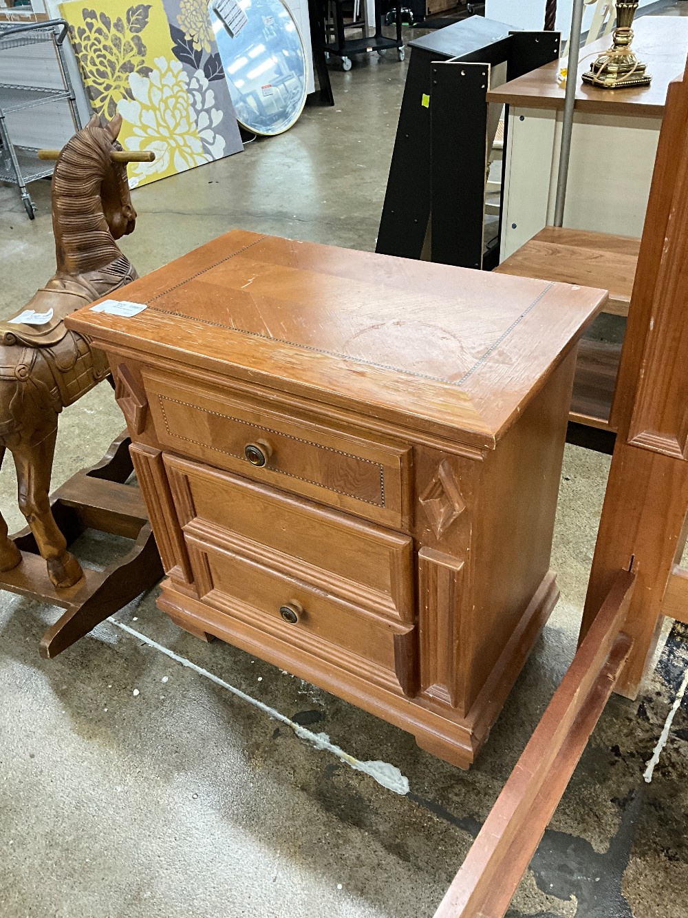 Light Wood Nightstand