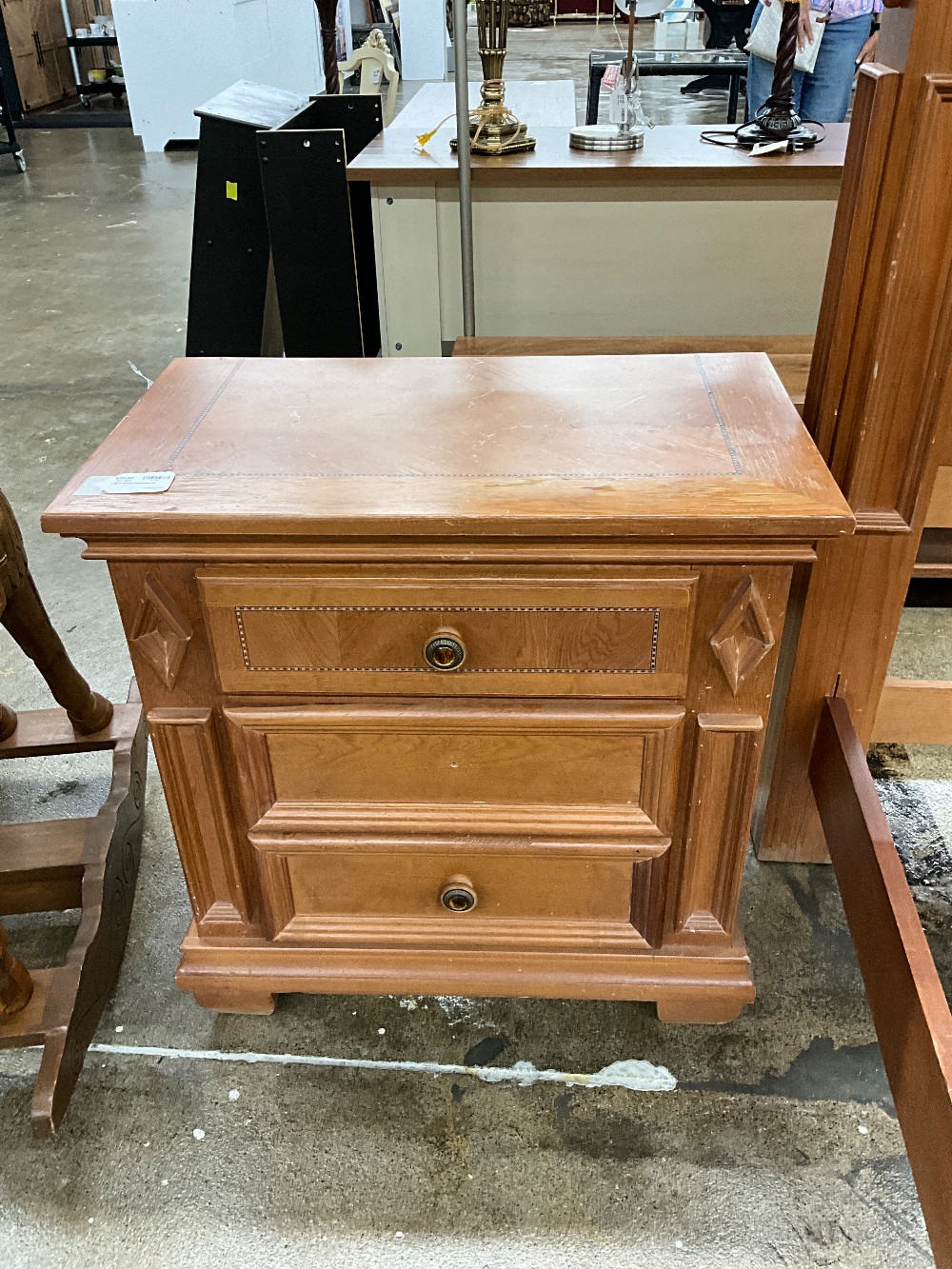 Light Wood Nightstand