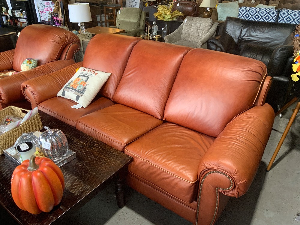 Flexsteel Burnt Orange Sofa