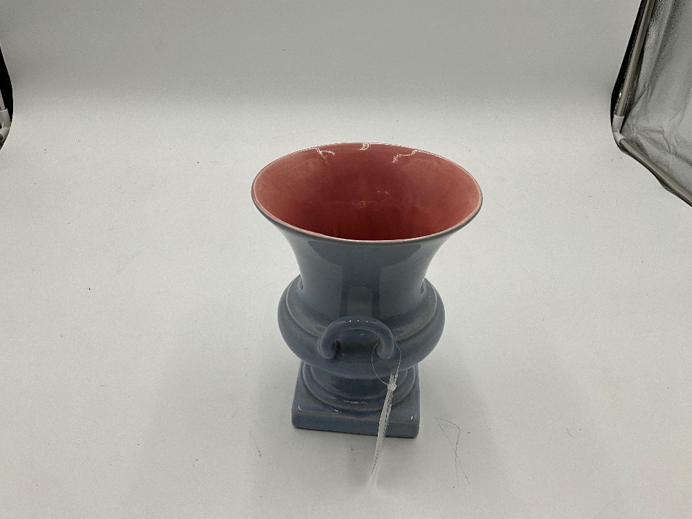 Vtg Abingdon Blue Urn