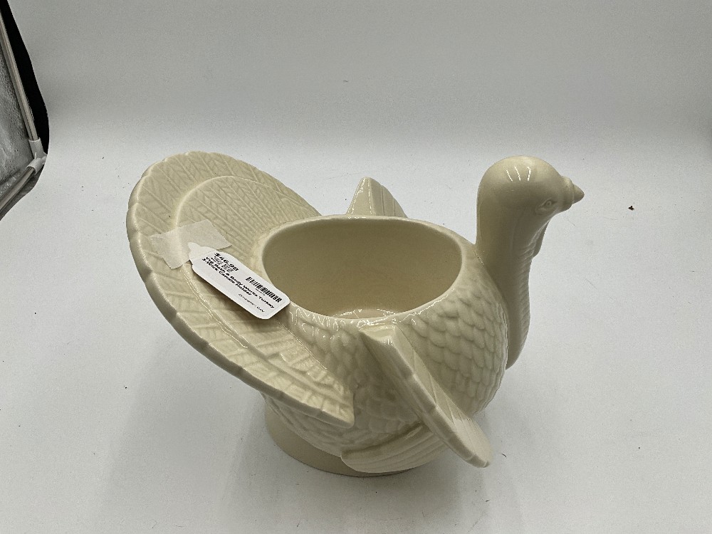 Vtg Bath & Body Works Turkey 3-Wick Candle Holder Centerpiece