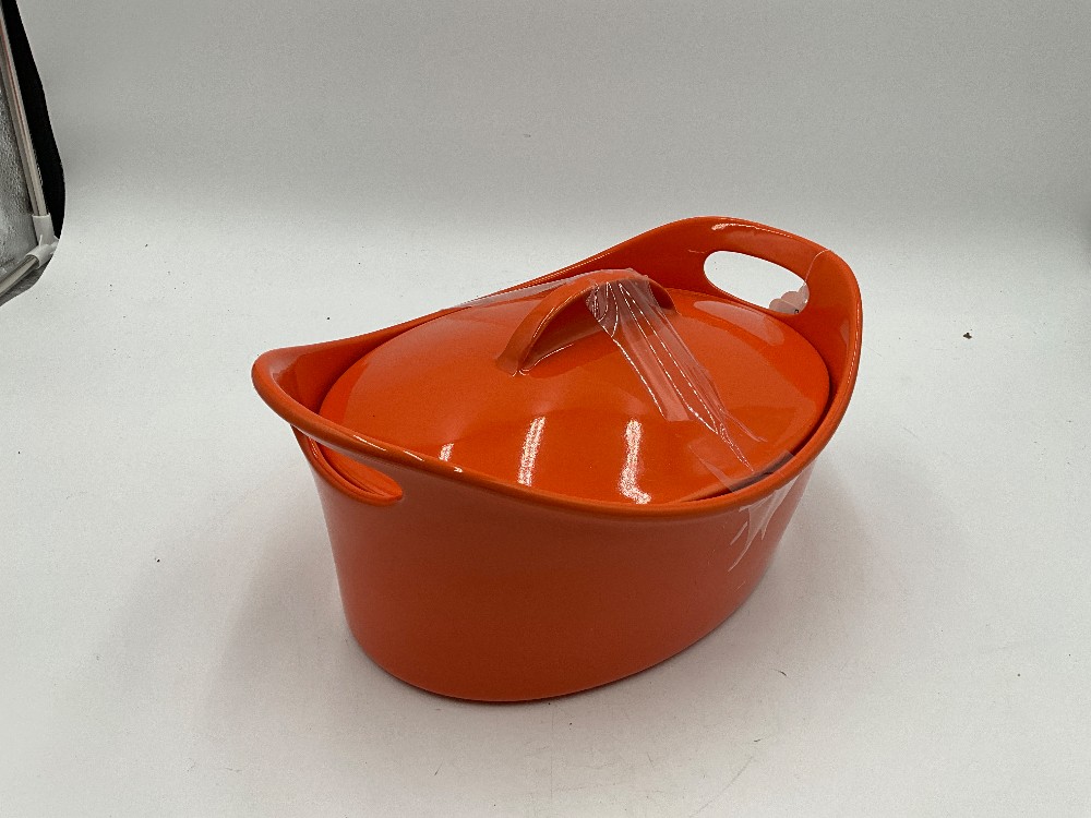 Racheal Ray 4.25 Qt. Orange Casserole W/ Lid