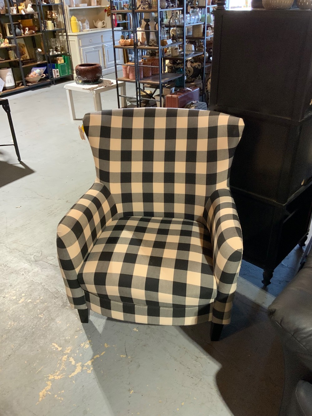 Black And White Accent Chair