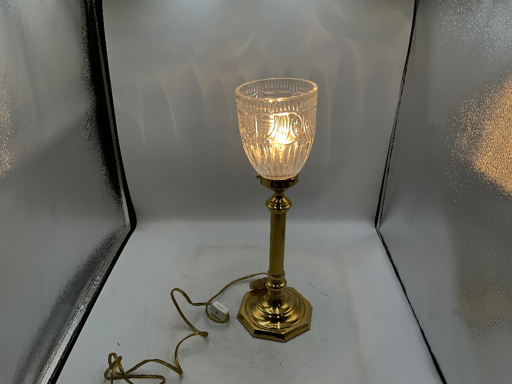 Brass / Glass Lamp