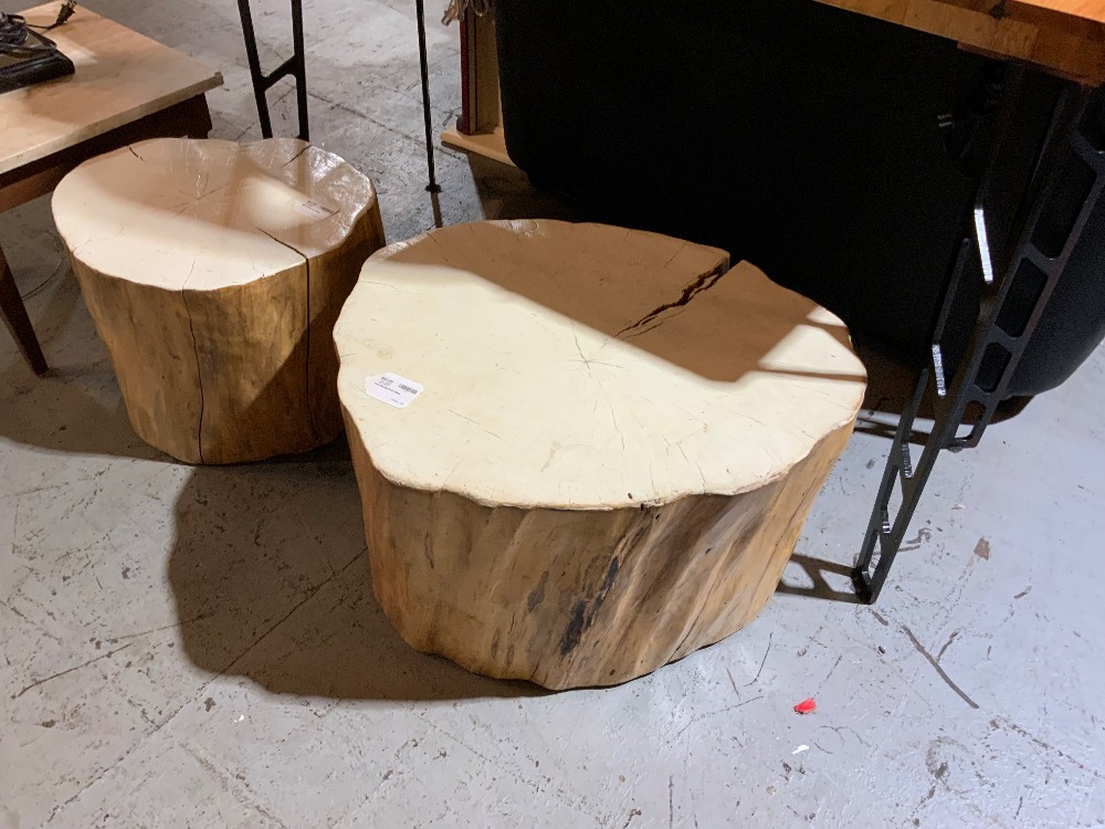 tree Stump End Table