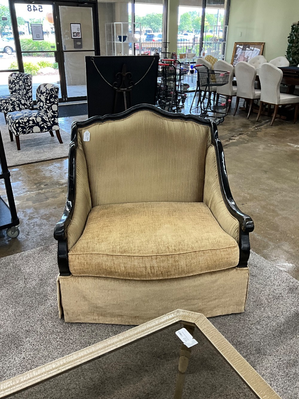 Haverty's Gold Oversized Accent Chair