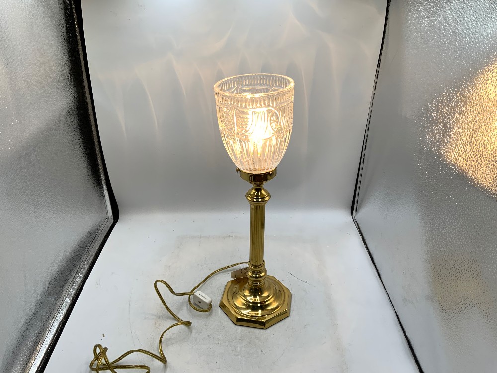 Brass / Glass Lamp