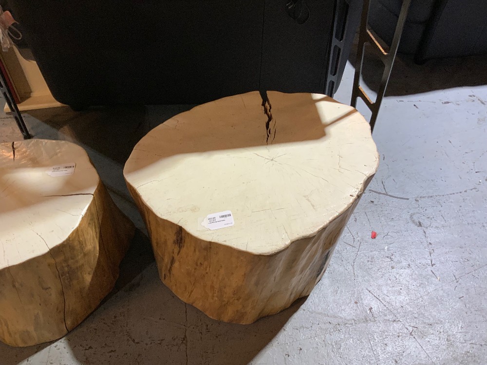 tree Stump End Table