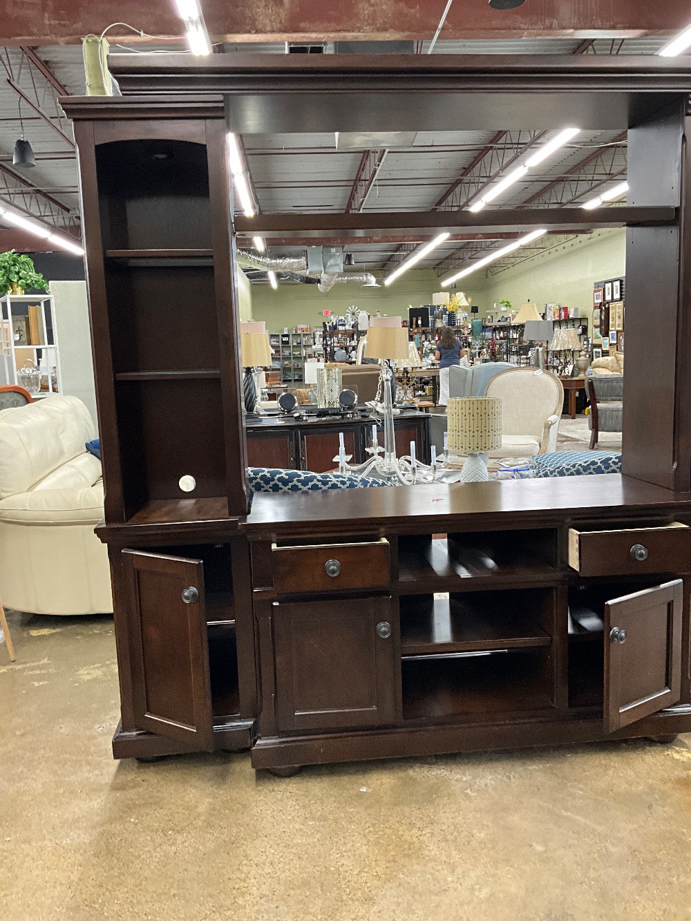 Cherry Wood Entertainment Center