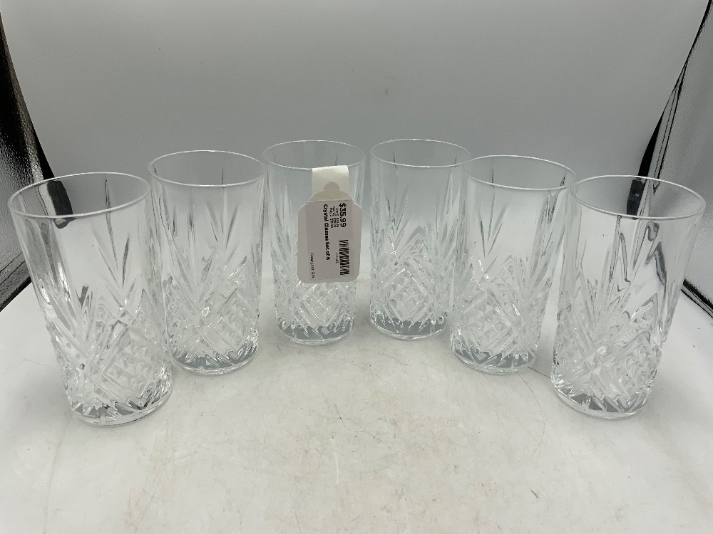Crystal Glasses Set of 6