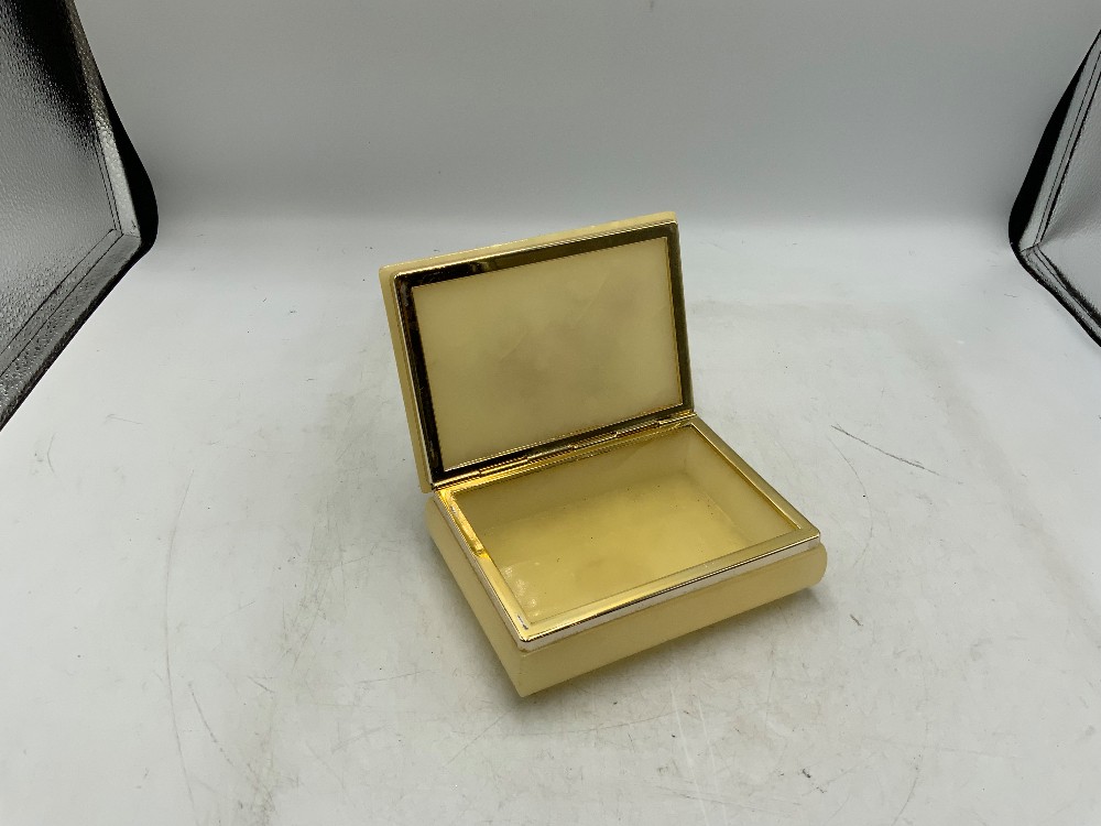 Vintage Alabaster Trinket Box