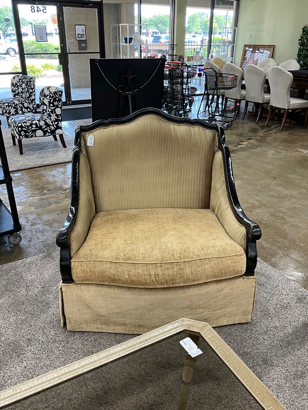Haverty's Gold Oversized Accent Chair