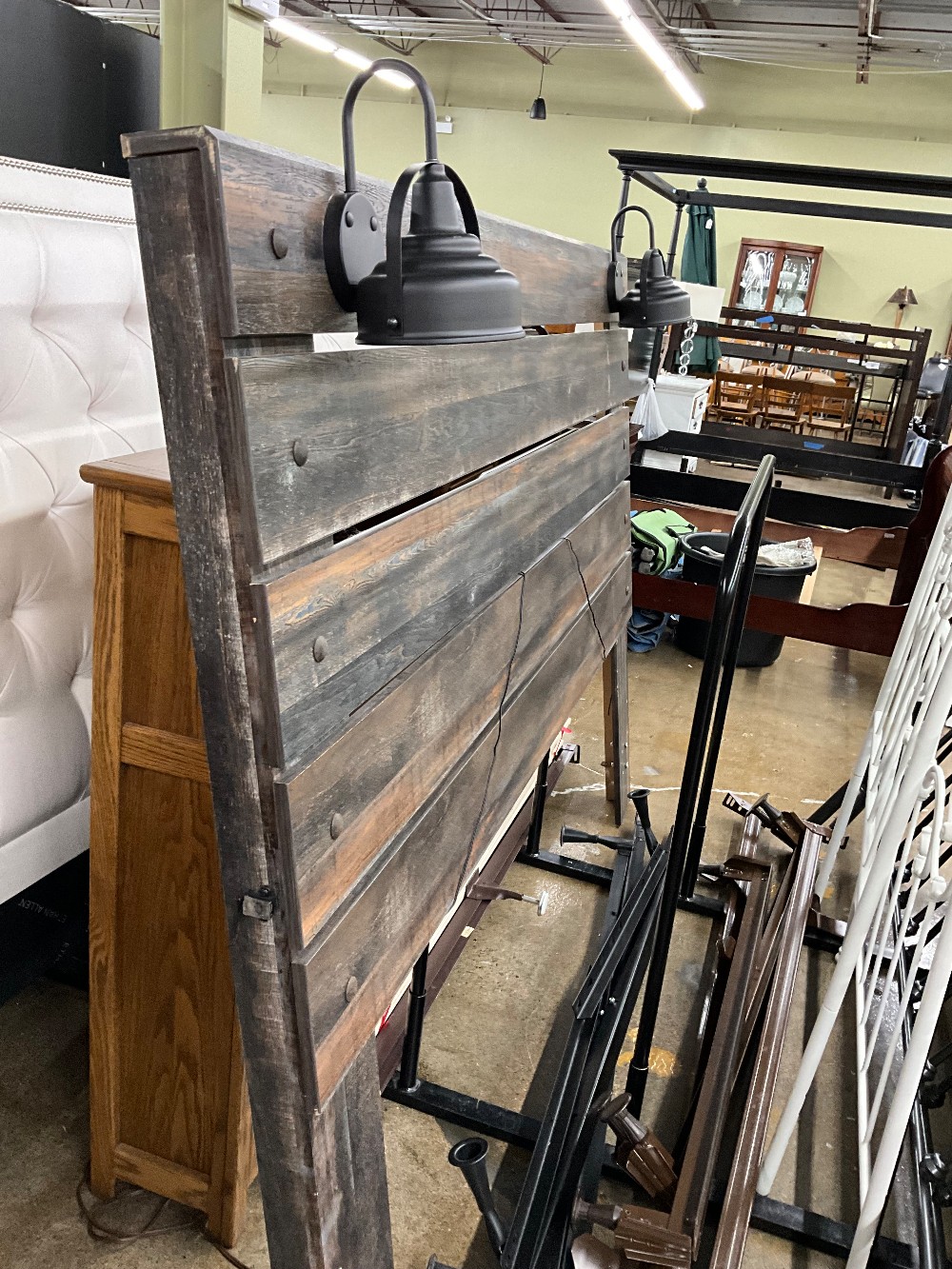 Ashley King Headboard with Light