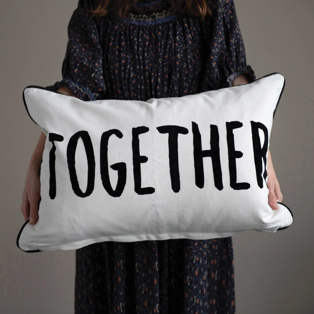 Better/Together Two-Sided Cotton Lumbar Pillow