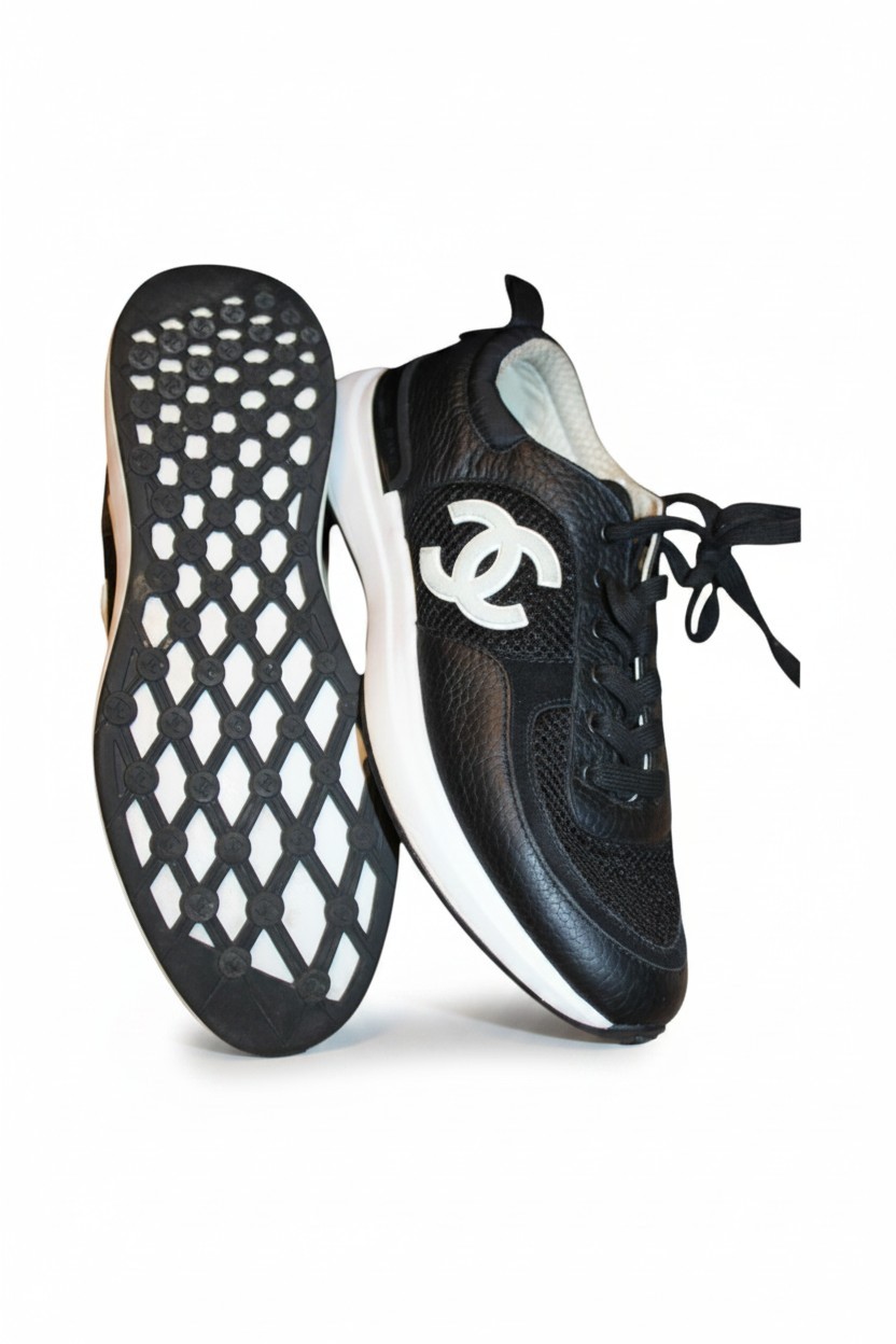 Chanel Classic Black Sneaker (Sz 39)
