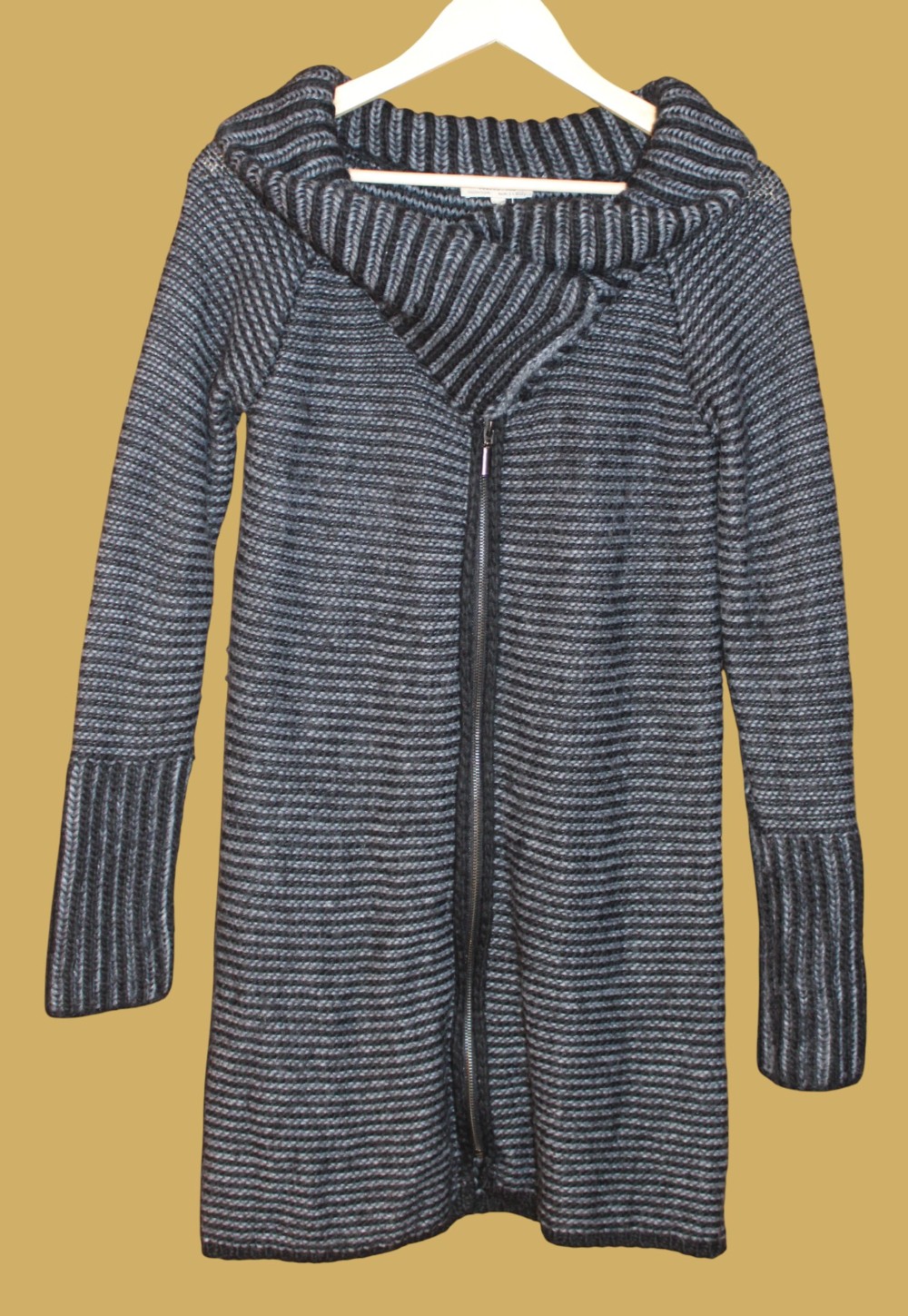Elisabetta Black and Grey Cardigan (Sz S)