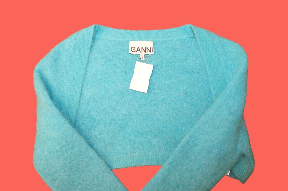Ganni Blue Shrug (Sz XS)