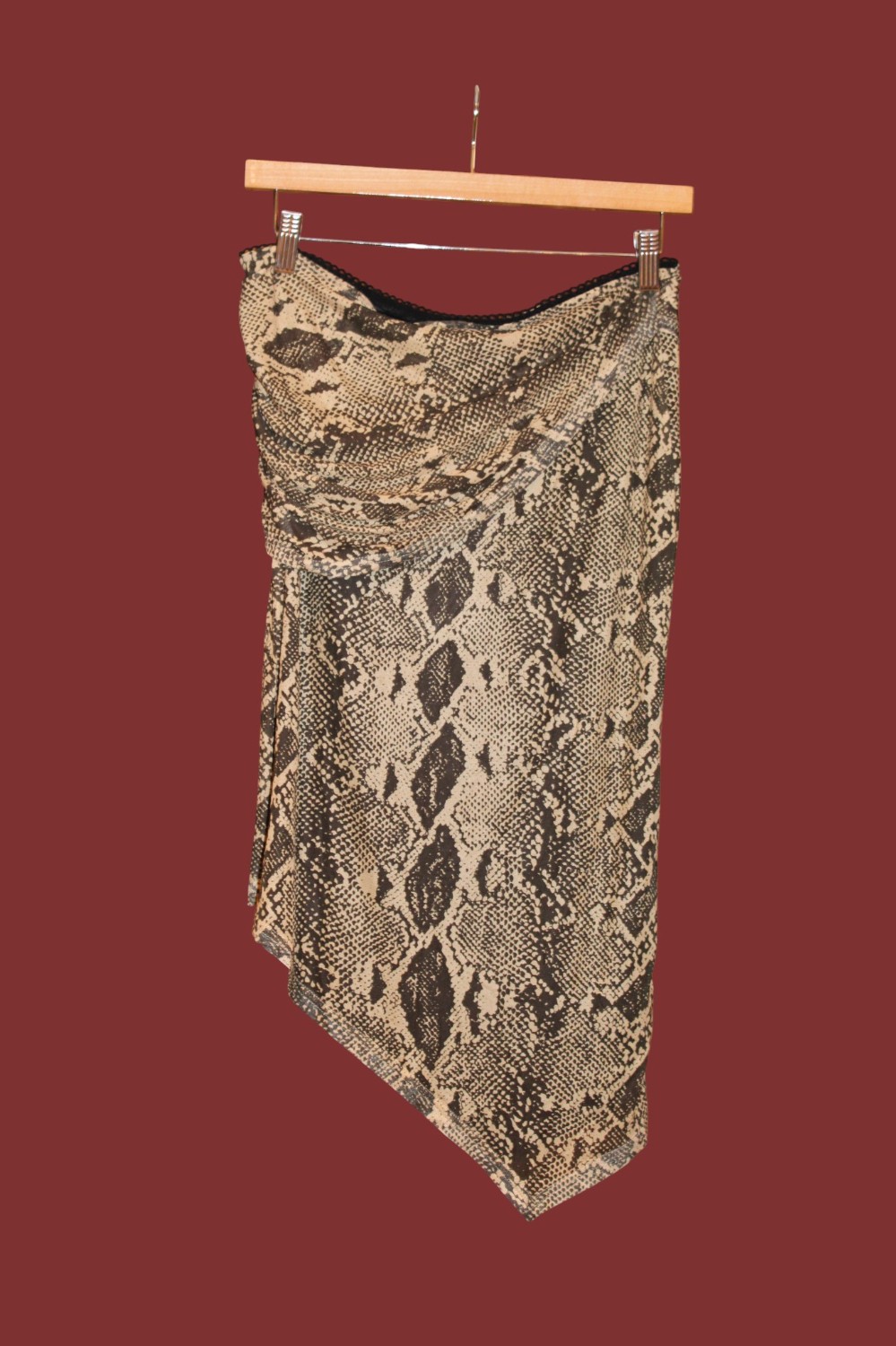 NWT Loucia Snakeskin Mesh Midi (Sz L)