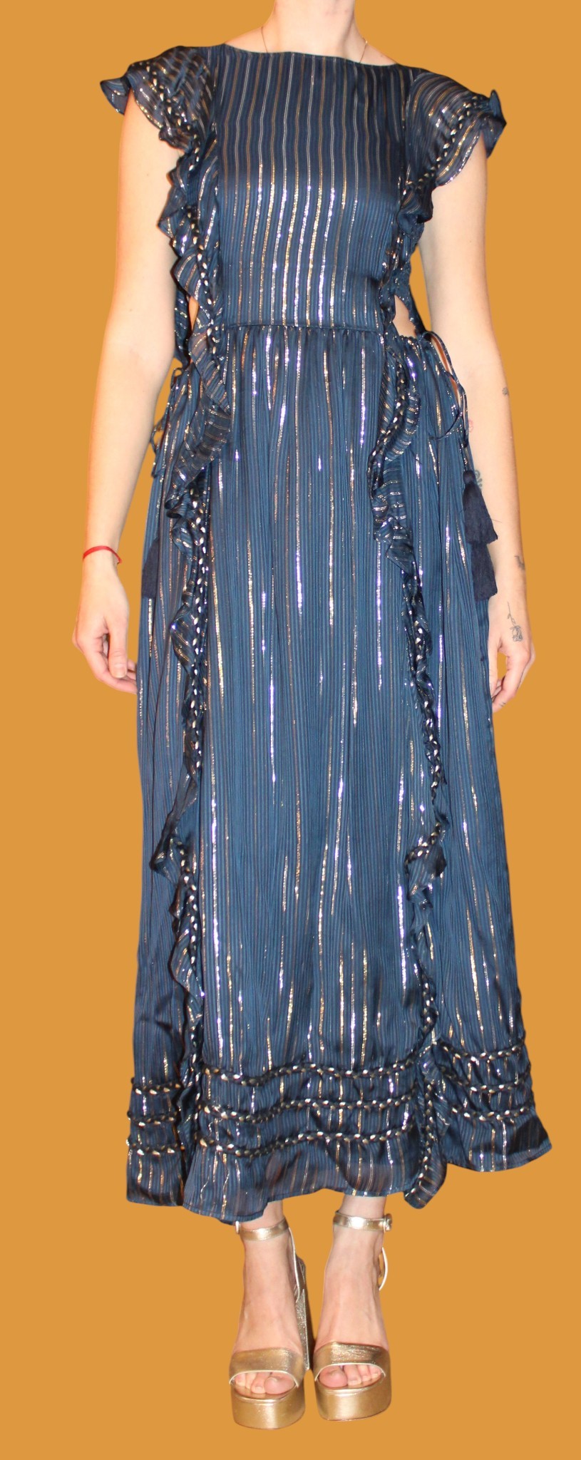 NWT Misa Los Angeles Jayde Dress w. Side Cut Outs (Sz XS)