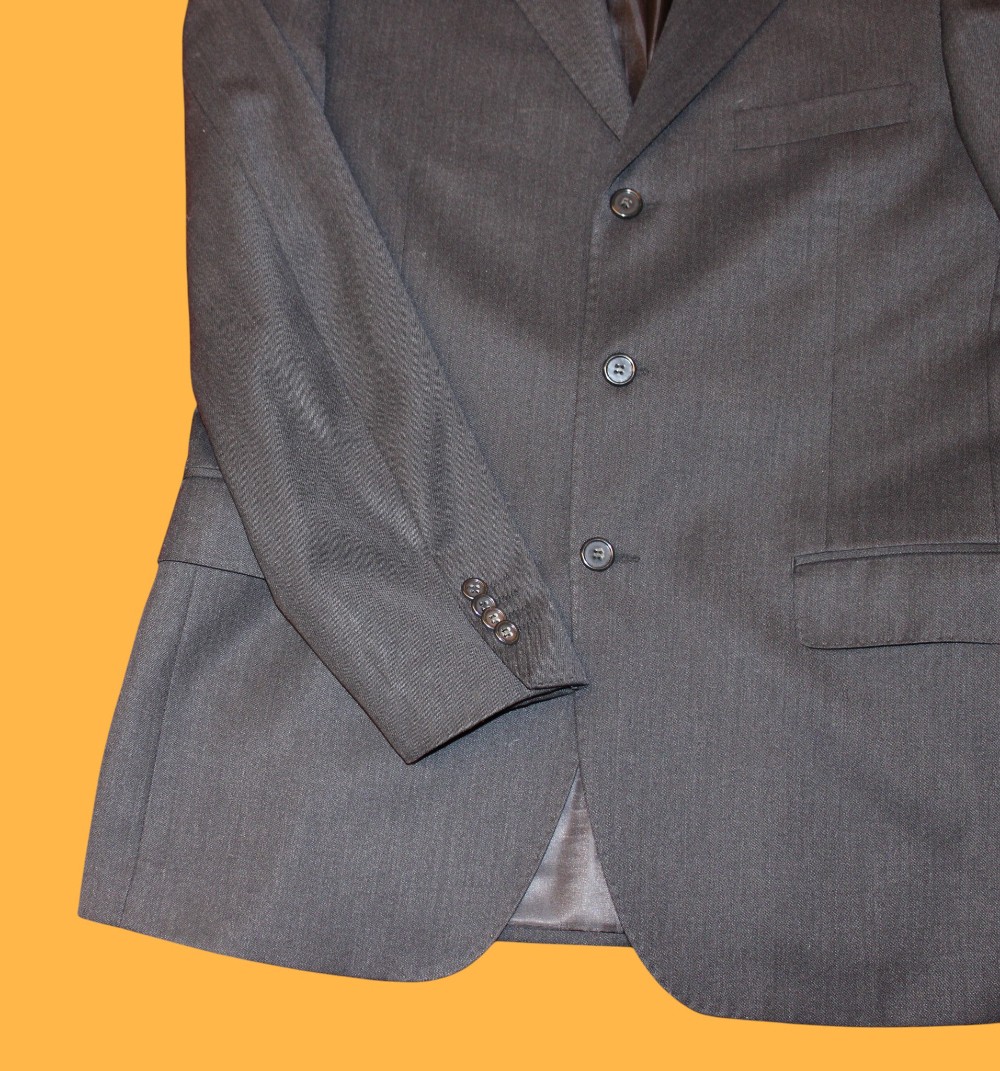 Mantoni Grey 100% Virgin Wool Blazer (Sz XS / S)