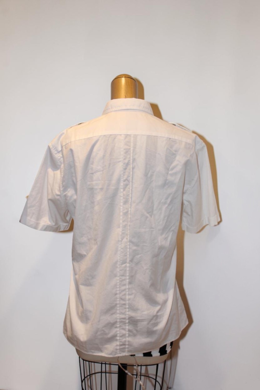 NWT Burberry Brit Short Sleeve Button Down sz M